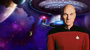 Start Trek, in the picture you see captain Picard from Star Trek new generation